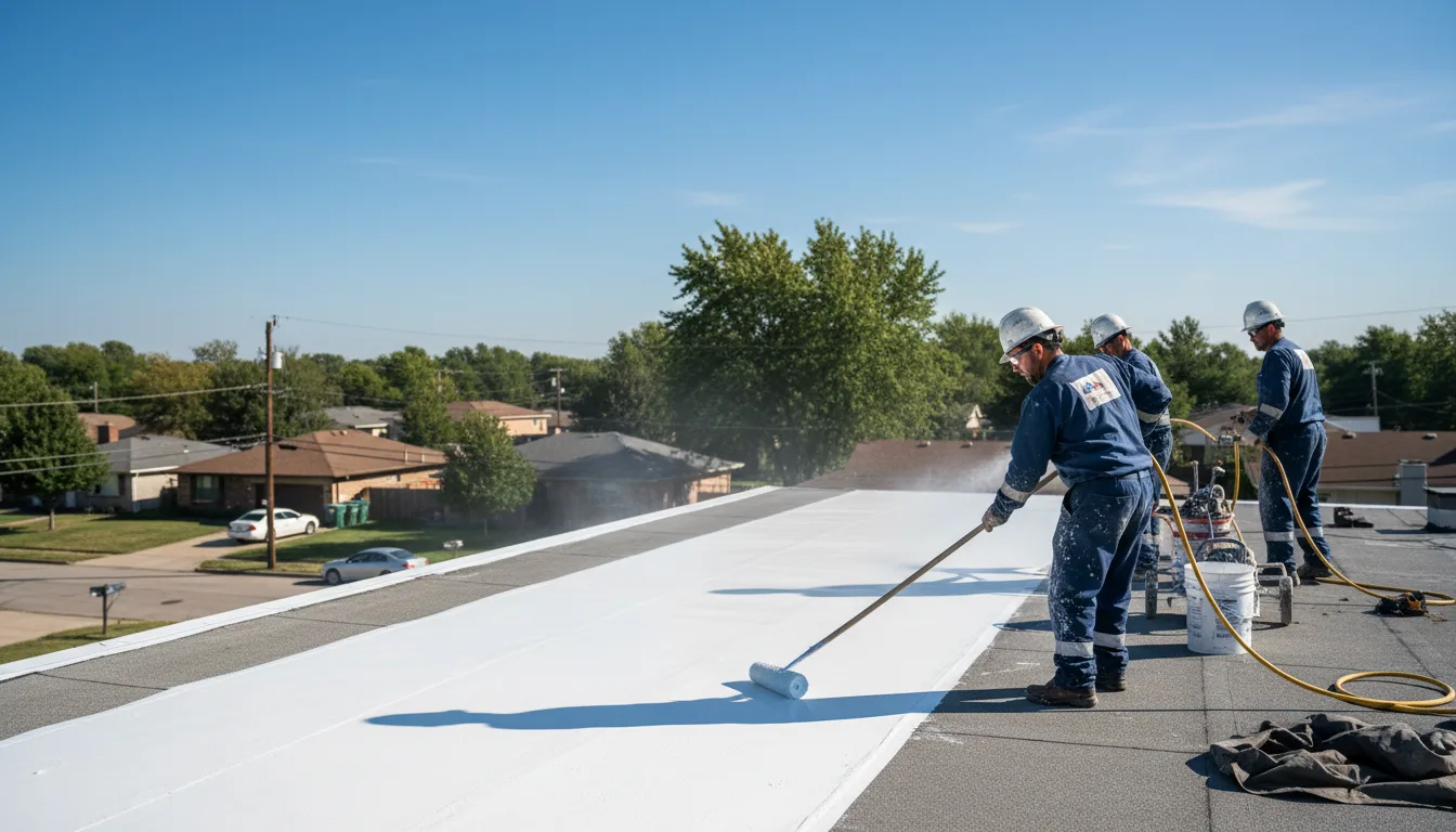 Commercial roof coating in Graford, TX near me